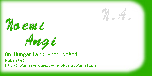 noemi angi business card