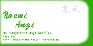 noemi angi business card